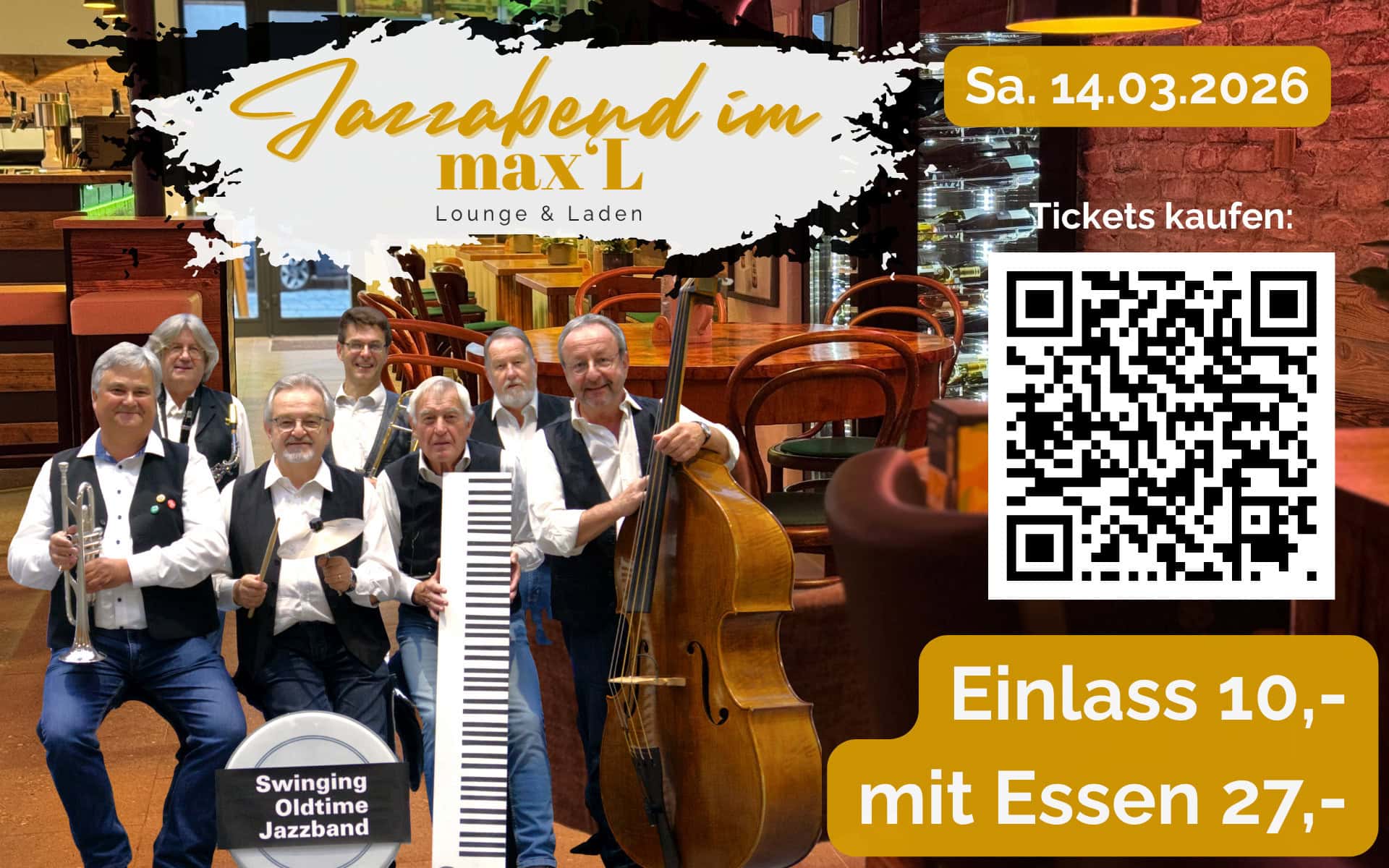 Jazzabend Im Max'l Swing Oldtim Jazzband 2026 03 14 Ticketshop 1920x1200